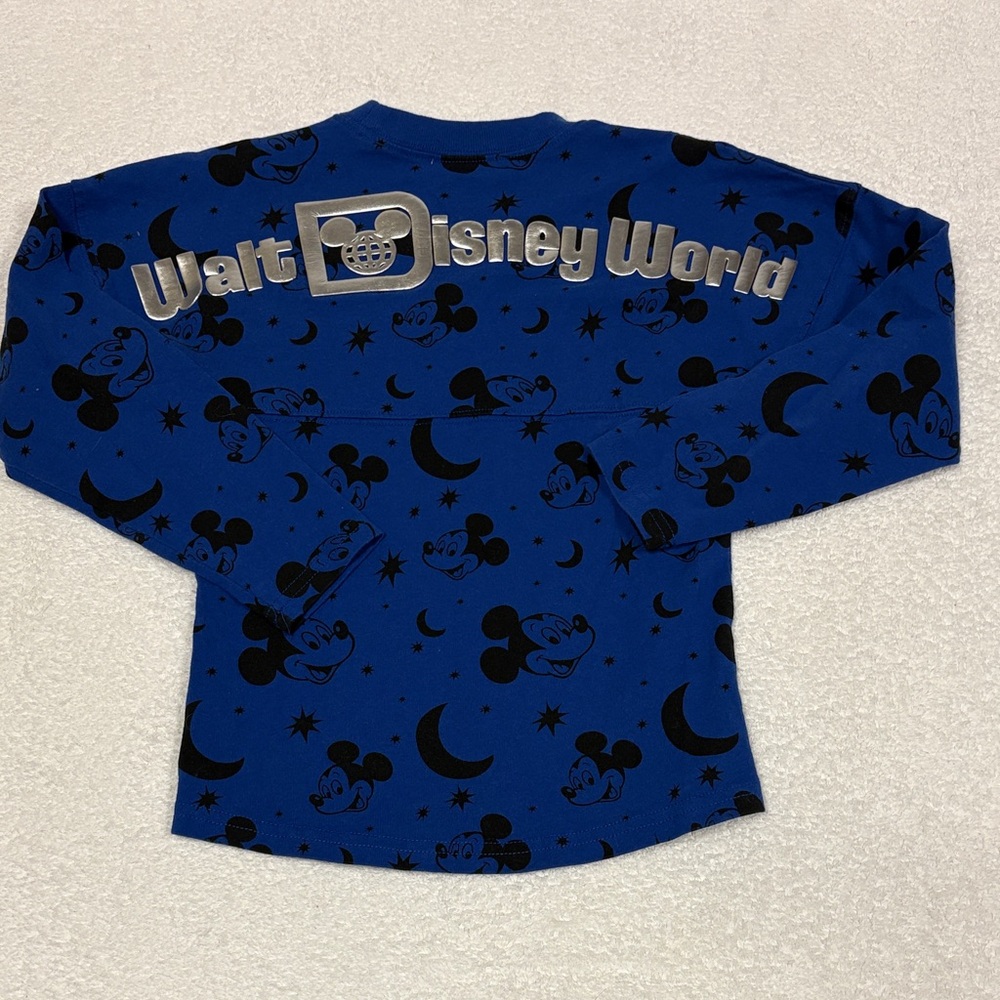 Disney spirit Jersey Blue celestial Mickey Mouse Sweatshirt size small